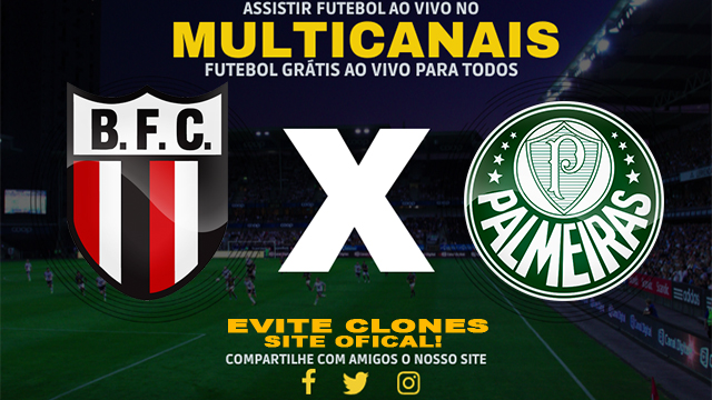 Assistir Botafogo SP x Palmeiras AO VIVO Online 23/05/2024