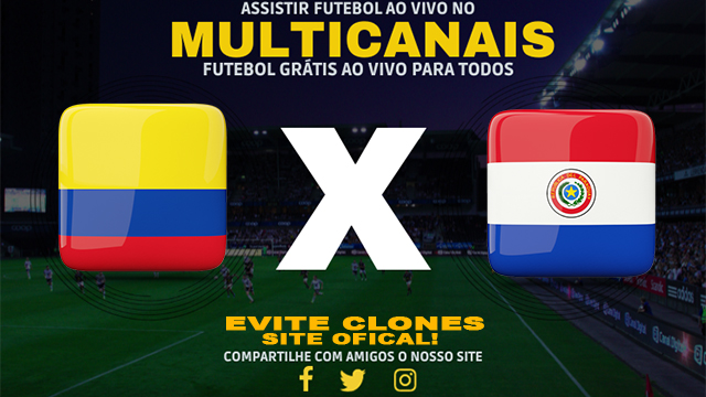 Assistir Colombia x Paraguai ao vivo online HD 24/06/2024