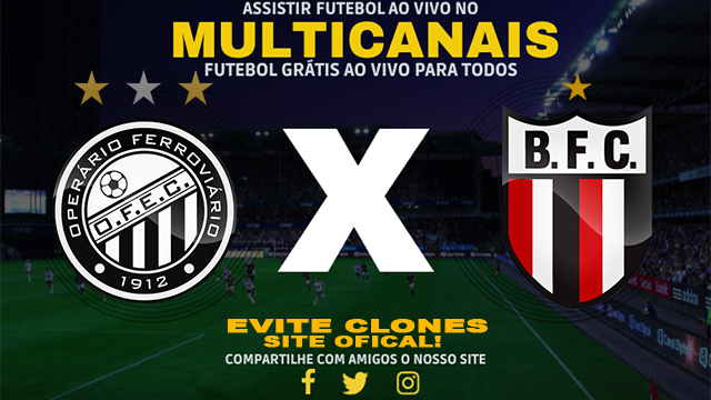 Assistir Operário-PR x Botafogo SP AO VIVO Online 22/06/2024