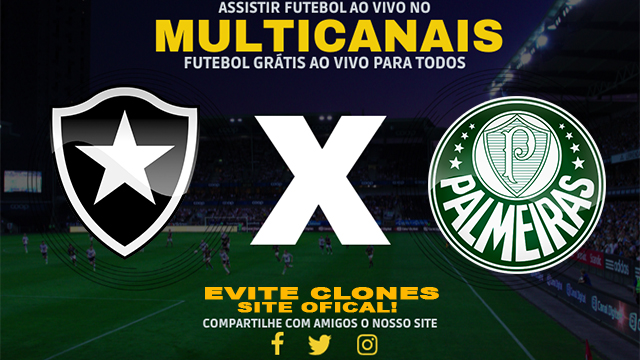 Assistir Botafogo x Palmeiras ao vivo online HD Grátis 17/07/2024