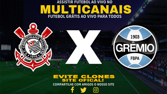 Assistir Corinthians x Grêmio ao vivo online HD Grátis 25/07/2024